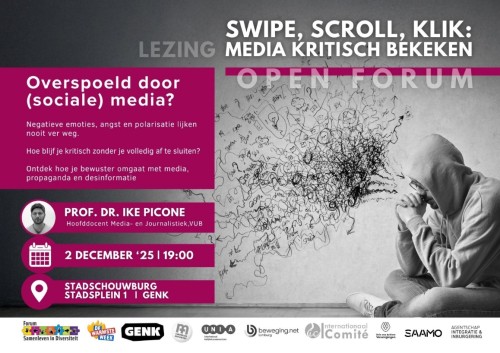 Lezing Swipe, Scrol, Klik Media kritisch bekeken